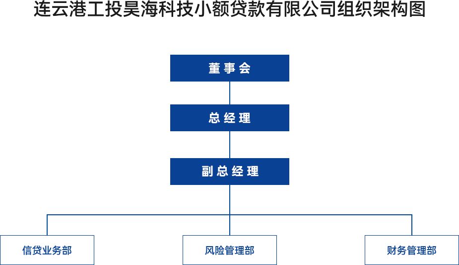 金融板塊-連云港工投昊?？萍夹☆~貸款有限公司組織架構圖